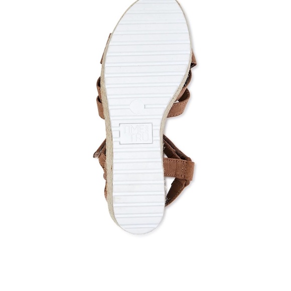 Brand New Taupe Time and Tru Women's Demi Wedge Sandals size 10 - Picture 7 of 7